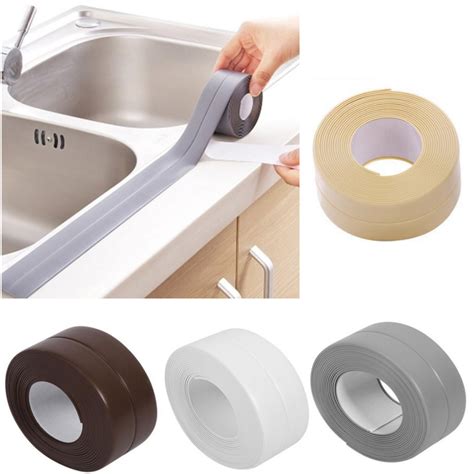 caulk tape|Bath & Kitchen Caulk Tape Sealant Strip, PVC Self Adhesive Tub。